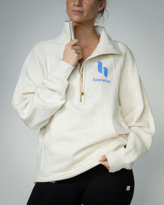 Scuba Oversized Funnel Neck Half Zip